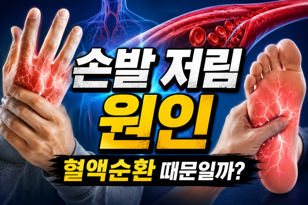 손발 저림 원인 혈액순환 문제일까 질환 신호 총정리