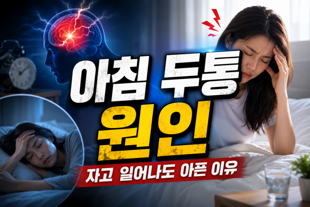 아침 두통 원인 자고 일어났는데 머리가 아픈 이유 총정리