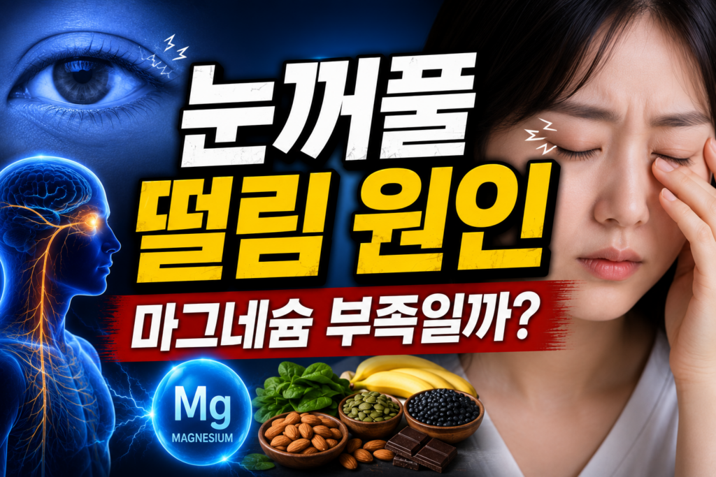 눈꺼풀 떨림 마그네슘 부족
