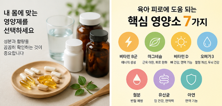 육아 피로 영양제 추천 시 확인해야 할 점