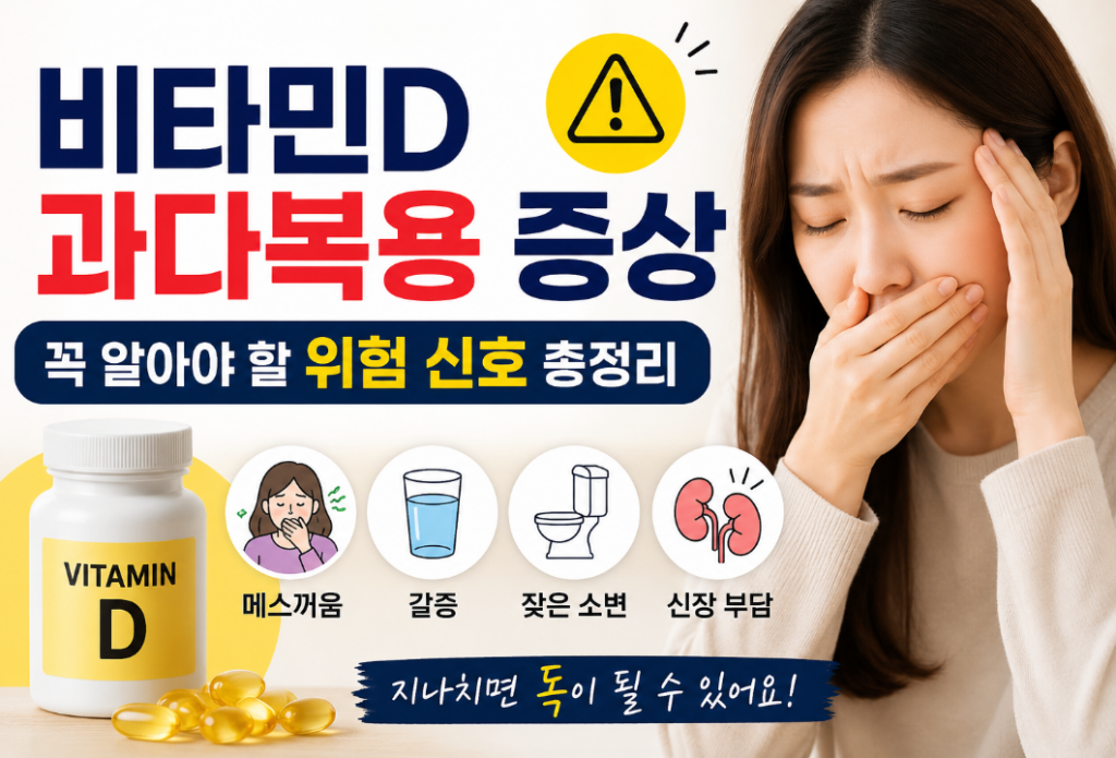 비타민D 과다복용 증상 쉽게 이해하는 건강 가이드