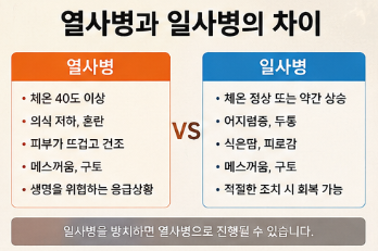 온열질환, 열사병과 일사병은 어떻게 다를까