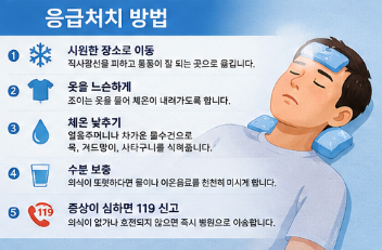 응급처치는 이렇게 진행하면 됩니다