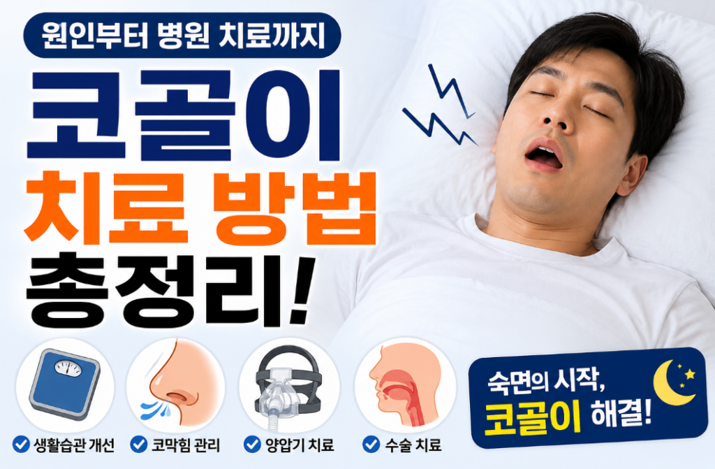 코골이 치료 방법과 원인별 해결법 총정리