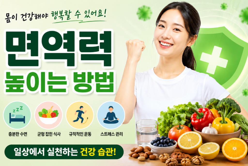 면역력 높이는 방법과 피해야 할 나쁜 생활습관 총정리