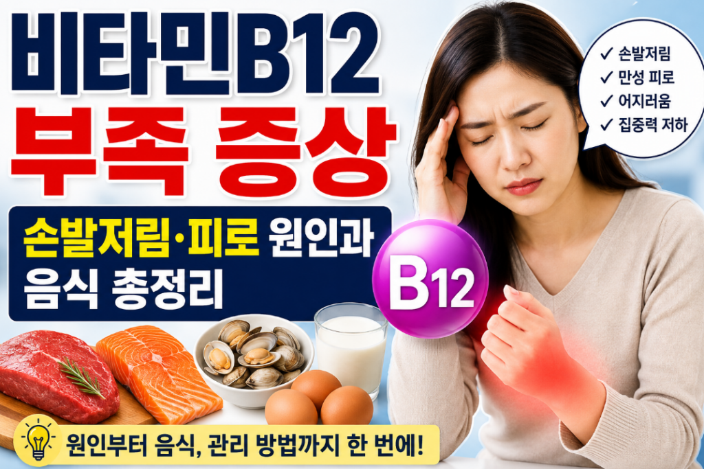 비타민B12 부족 증상, 놓치기 쉬운 신호와 해결 방법
