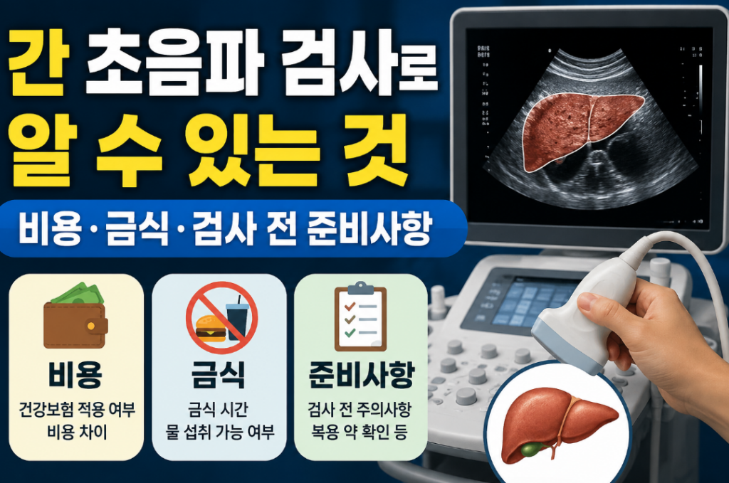 간 초음파 검사 금식 몇 시간? 비용과 준비사항 총정리