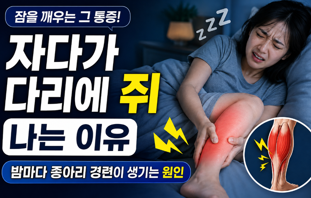 종아리 경련이 생기는 원인 7가지, 자다가 쥐 나는 이유까지