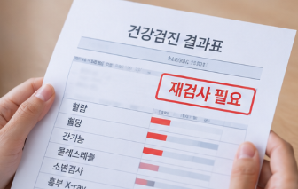 건강검진 재검 통보 확인 항목